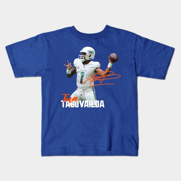 Tua Tagovailoa Kids T-Shirt by CovpaTees